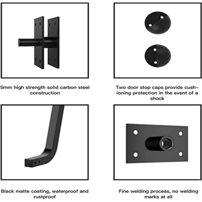 HomLux Queen Size Deluxe Murphy Bed Hardware DIY Kit, Vertical, Alloy